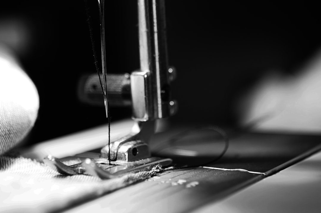 Premium fashion fabric draped on a tailoring table