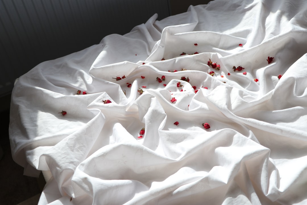 Folded linen fabric for wholesale textile supply